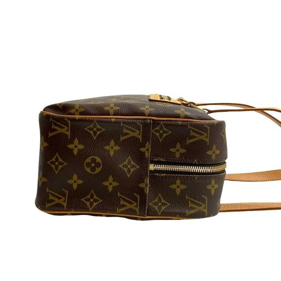 LOUIS VUITTON Vintage Brown Monogram Leather Shoulder Bag - Picture 6 of 9
